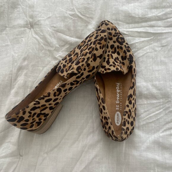 Be Energized Comfy Slip-Ons Cheetah Business Casual Work Hipster Artsy Loafers - Picture 6 of 7